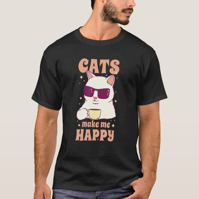 T-shirt Café Bonheur des Chats (Devant)