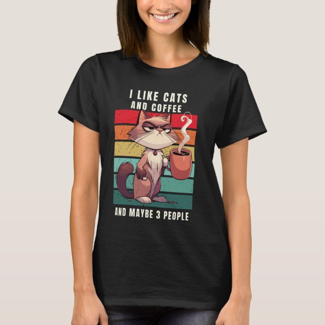 T-shirt Café Bureau Colleague Retro Funny (Devant)
