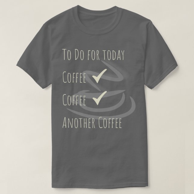 T-shirt Café-Cadeau Barista Caffiné Devis À Faire 3 (Design devant)