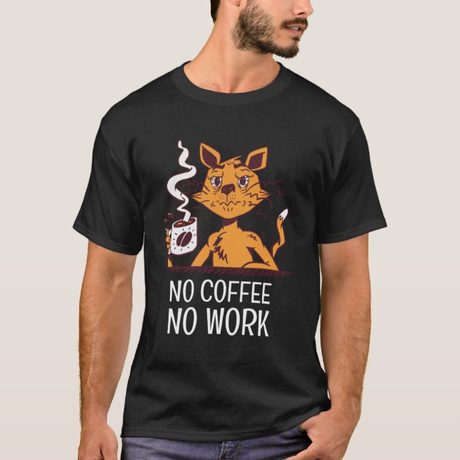 T-shirt Café Café Café Bean Hommes Femmes (Devant)