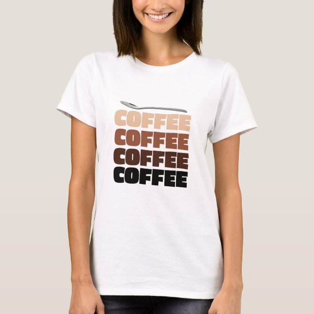T-shirt Café café café café (Devant)