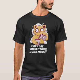 T-shirt Café Café Chat Endormi 2
