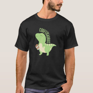 T-shirt Café Café Dinosaure Cute Dino Caffeine L
