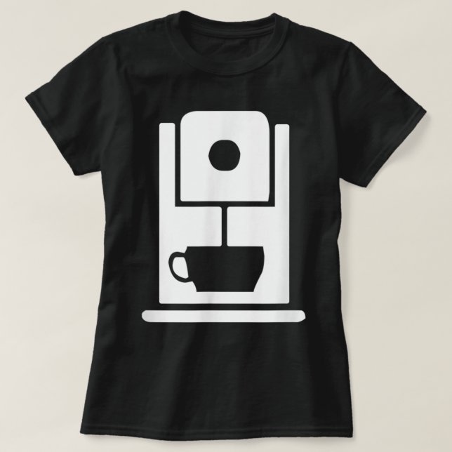 T-shirt Café Café Travailleur Uniforme (Design devant)