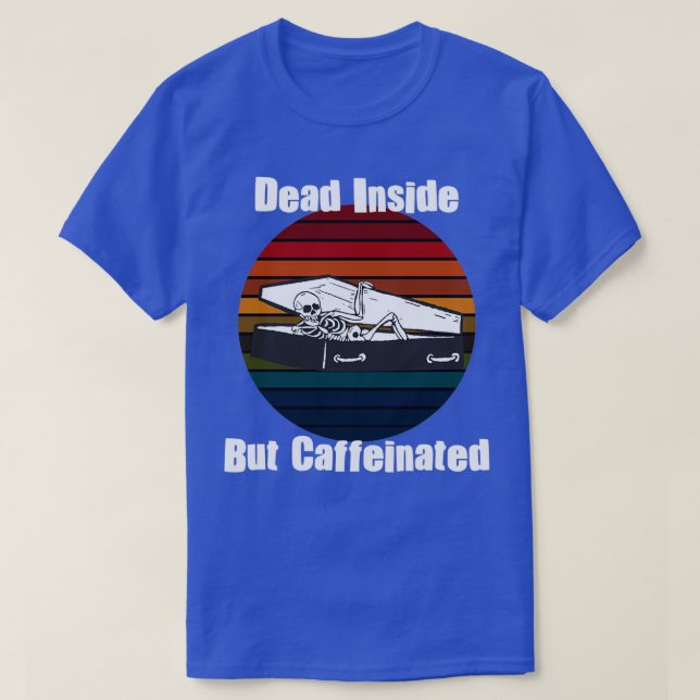 T-shirt Café caféine vintage (Design devant)