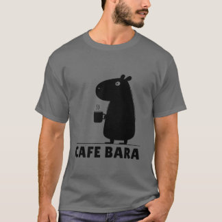 T-shirt Café Capybara Café Bara Drôle Capy Mignon Capybara