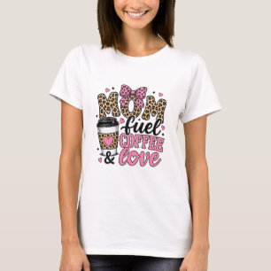 T-shirt café carburant pour maman et cadeau de fête des mè