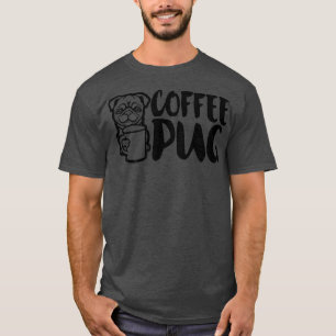 T-shirt Café Carlin Chien Est Amour, J'Aime Mon Carlin Béb