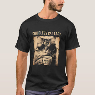 T-shirt Café Cat Lady 2024 Enfant T Vintage