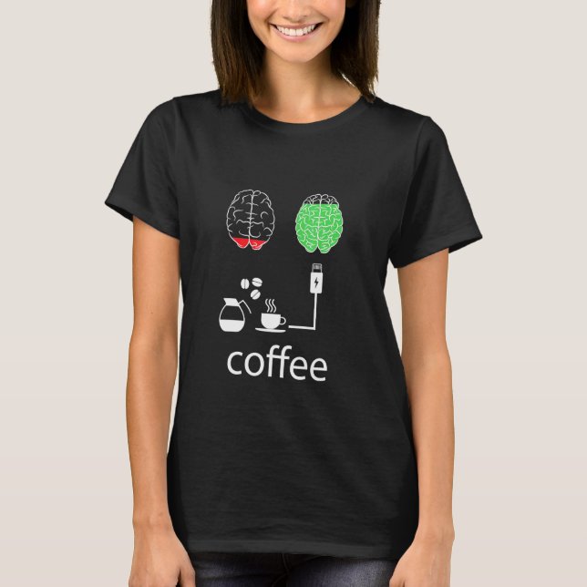 T-shirt Café Charge Mon Humeur (Devant)