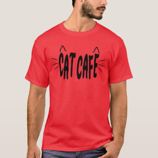 T-shirt café chat café chats café café chat café chat chem