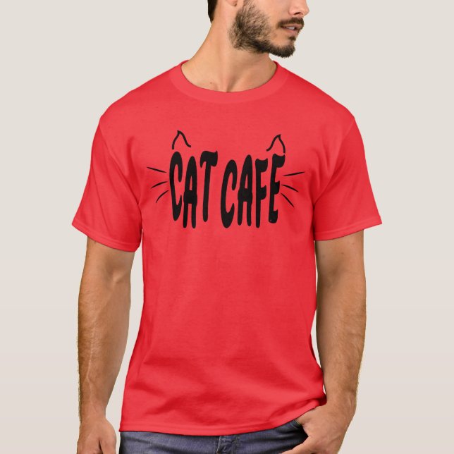 T-shirt café chat café chats café café chat café chat chem (Devant)