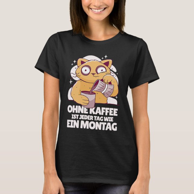 T-shirt Café Chat Dormant Dit (Devant)