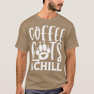 T-shirt Café Chat Et Chill Chat Lady Kitty Chats Kitty Lo