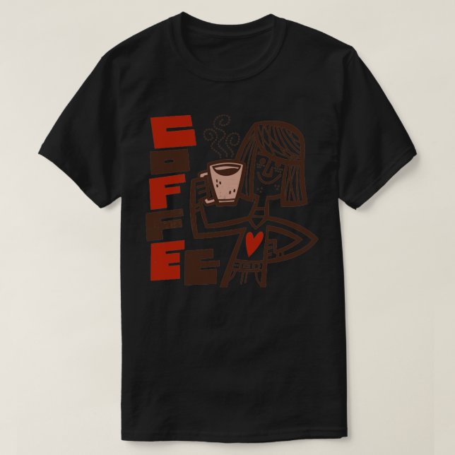 T-shirt Café chaud (Design devant)