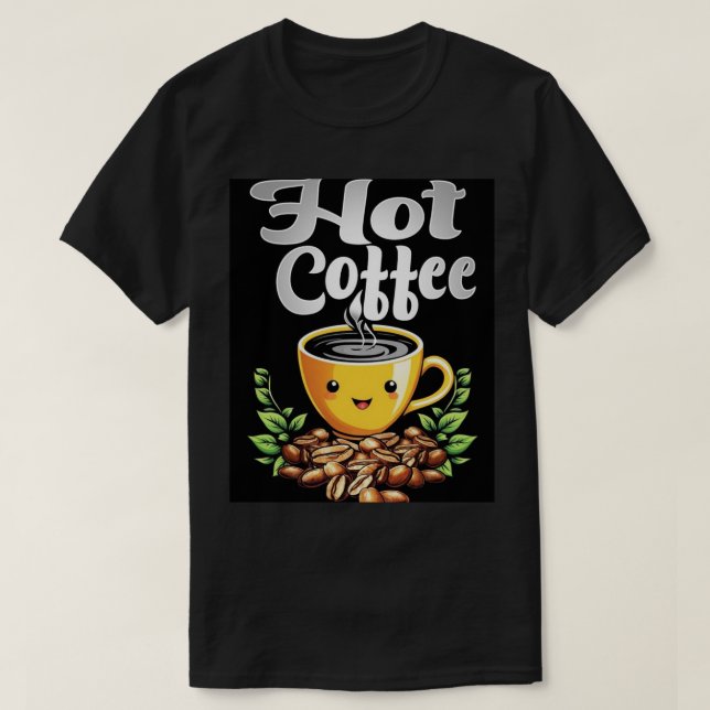 T-shirt Café chaud. (Design devant)