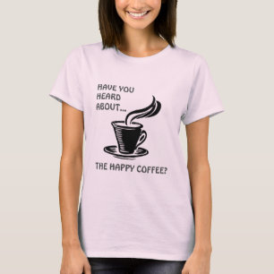 T-shirt café chaud et heureux