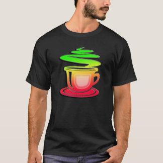 T-shirt Café chaud lisse