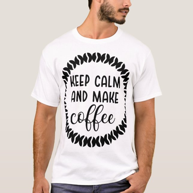 t-shirt café, chemise café, tee café, café a (Devant)