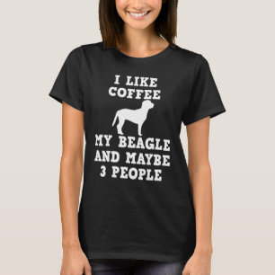 T-shirt Café chien beagle
