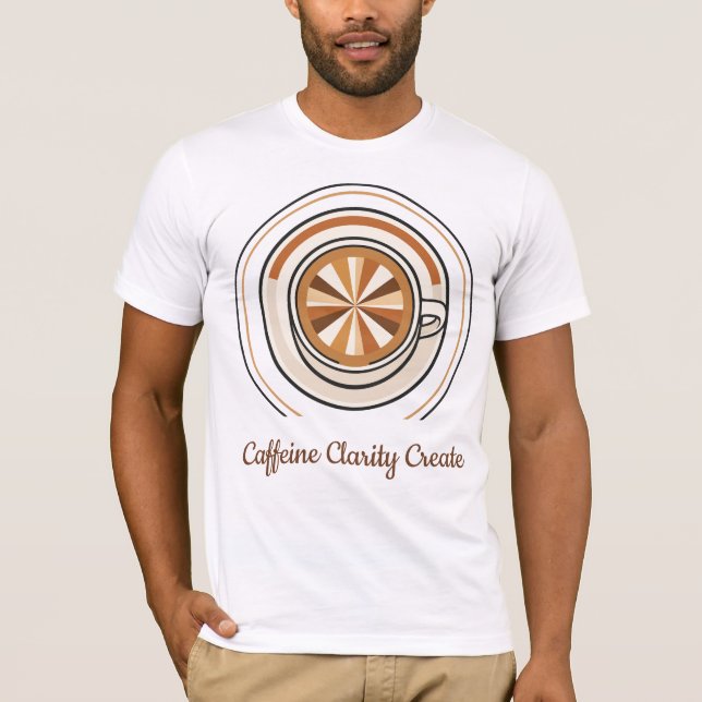 T-shirt Café Créatif Caffeine Clarity (Devant)