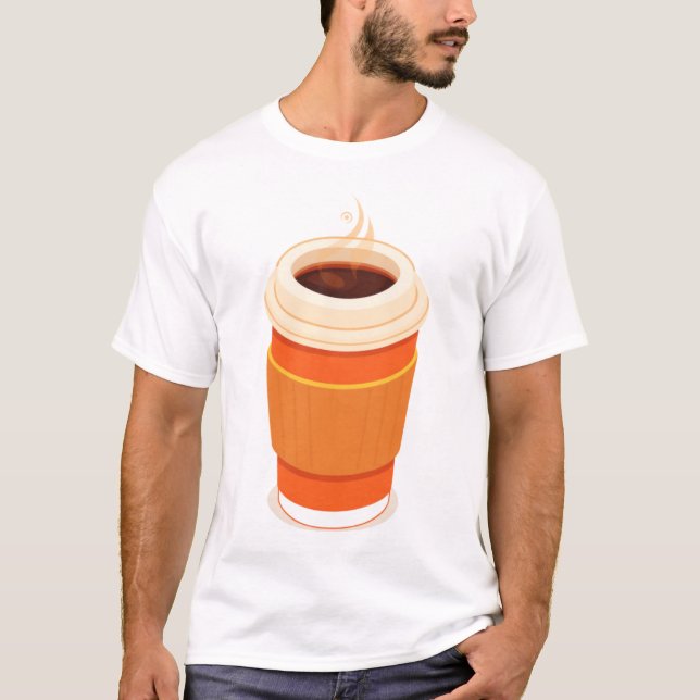 T-shirt Café d'abord, discussion plus tard (Devant)