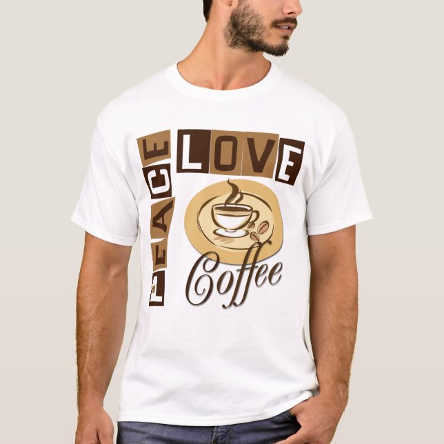 T-SHIRT CAFÉ D'AMOUR DE PAIX (Devant)