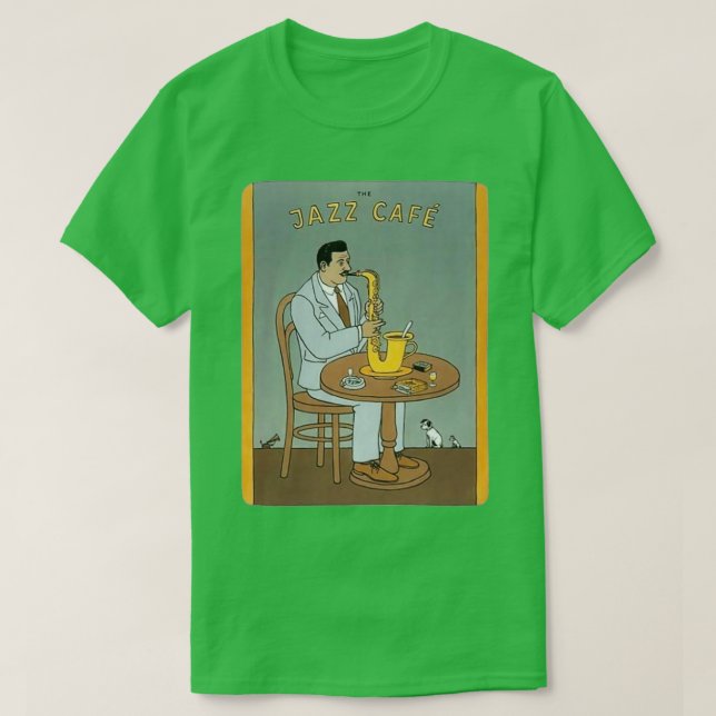 T-shirt café de jazz (Design devant)