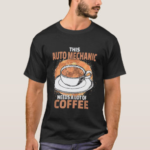 T-shirt Café de mécanicien automobile