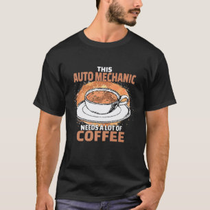 T-shirt Café de mécanicien automobile