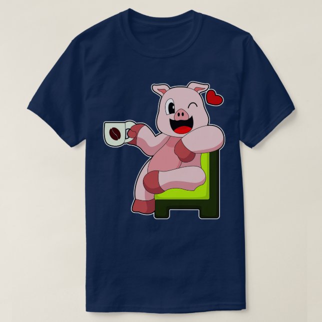 T-shirt Café de porc (Design devant)