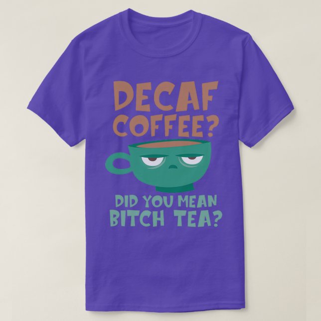 T-shirt Café décaféiné Idée cadeau décaféiné pour café Lo (Design devant)