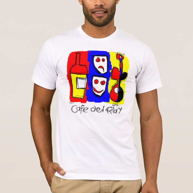 T-shirt Cafe Del Ray - Guitare (Devant)