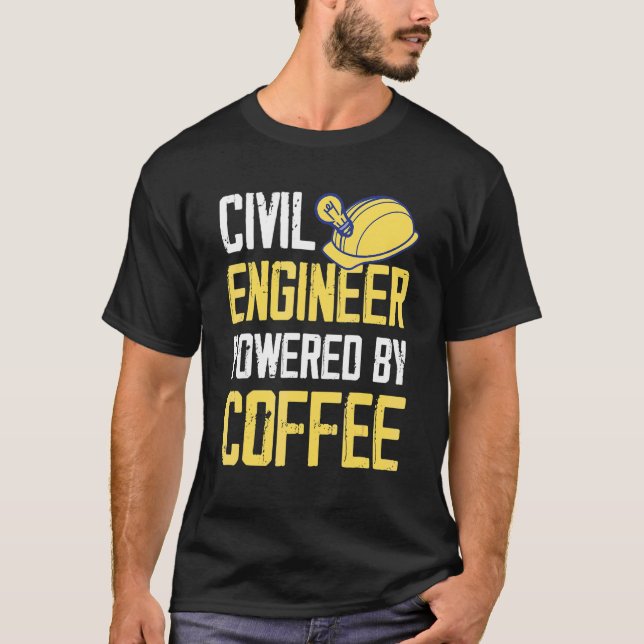 T-shirt Café d'ingénieur civil (Devant)