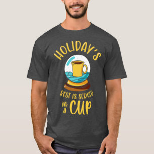 T-shirt Café du Globe des neiges de Noël