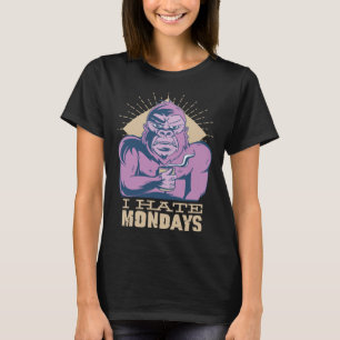 T-shirt Café du matin Groupe du matin Je déteste le lundi