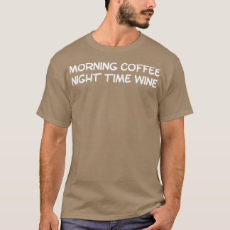 T-shirt Café du matin Nuit Vin