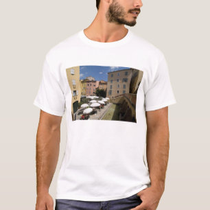 T-shirt Café en plein air, Place de l'Eveche, Grasse,