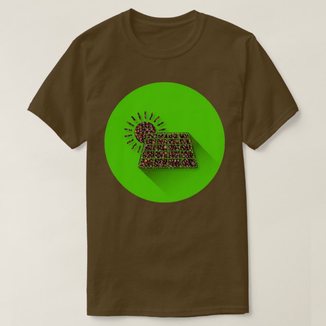 T-shirt Café énergie solaire (Design devant)