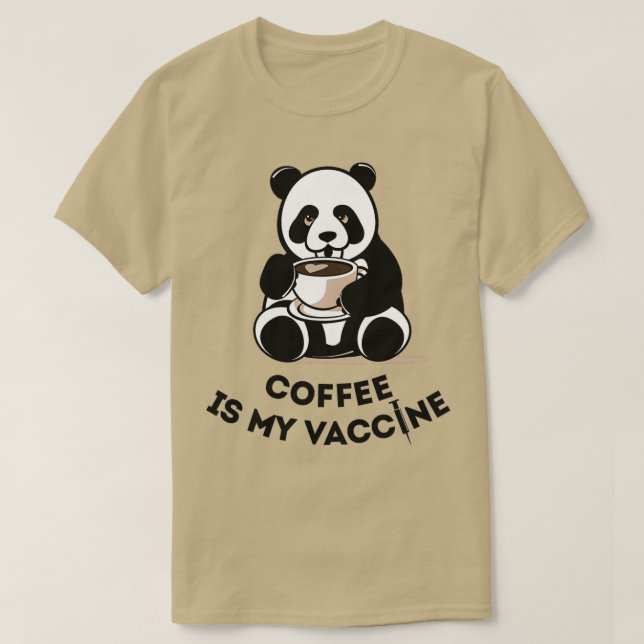 T-shirt Café est mon vaccin café café hop latte espresso c (Design devant)