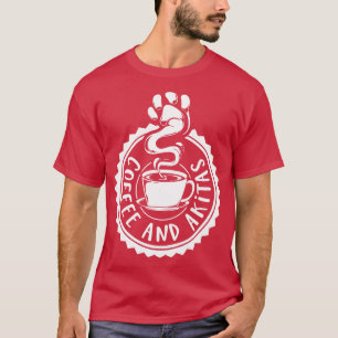 T-shirt Café et Akitas Akita