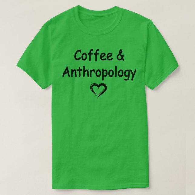 T-shirt Café et anthropologie 7 (Design devant)
