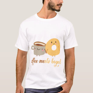 T-shirt café et bagel