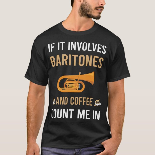 T-shirt Café et baryton (Devant)