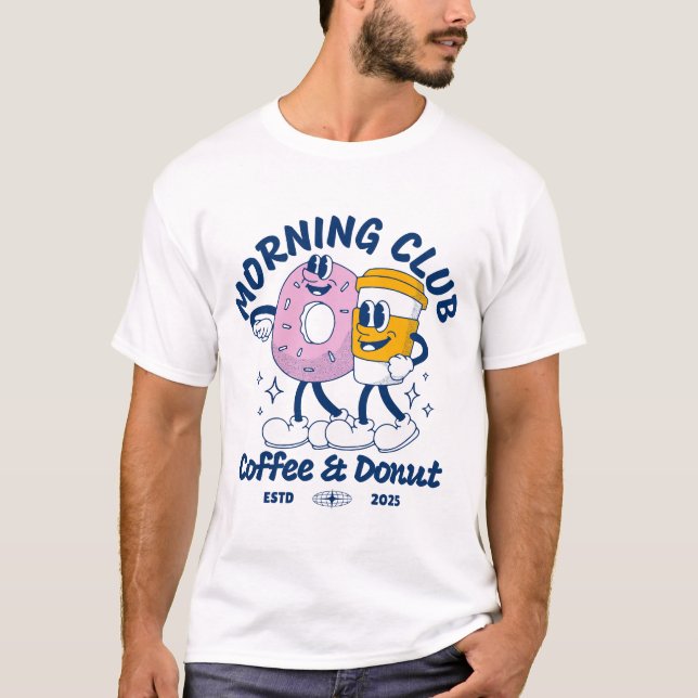 T-shirt Café et beigne ! (Devant)