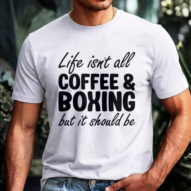 T-shirt Café et Boxe (Créateur téléchargé)