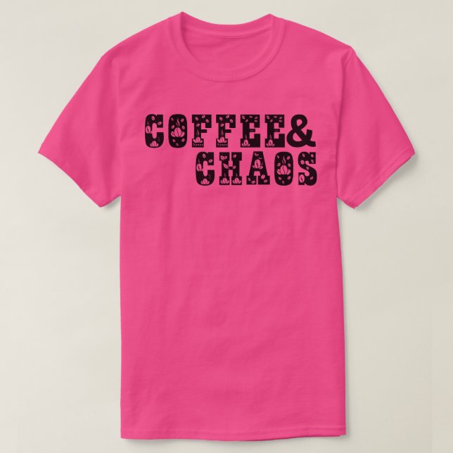 T-shirt Café et chaos 12 (Design devant)
