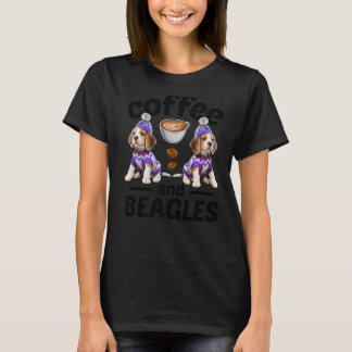 T-shirt Café Et Chien Beagle Beagle