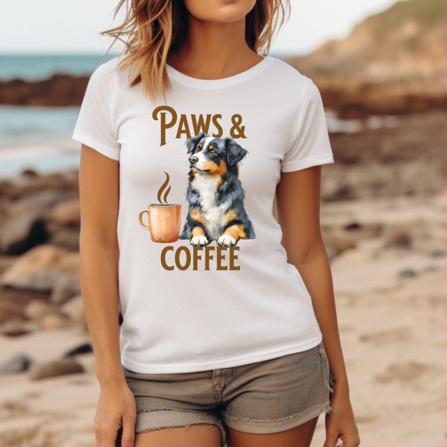 T-shirt Café et Chiens Bernese Mountain Dog (Créateur téléchargé)