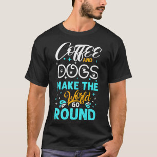 T-shirt Café et Chiens font le tour du monde Café de Chien